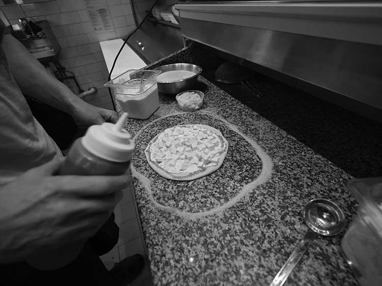Making White Pizza