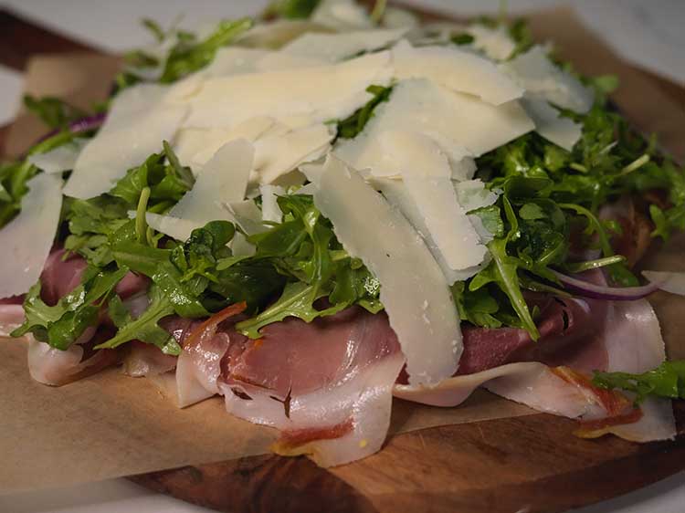 Arugula Prosciutto Pizza